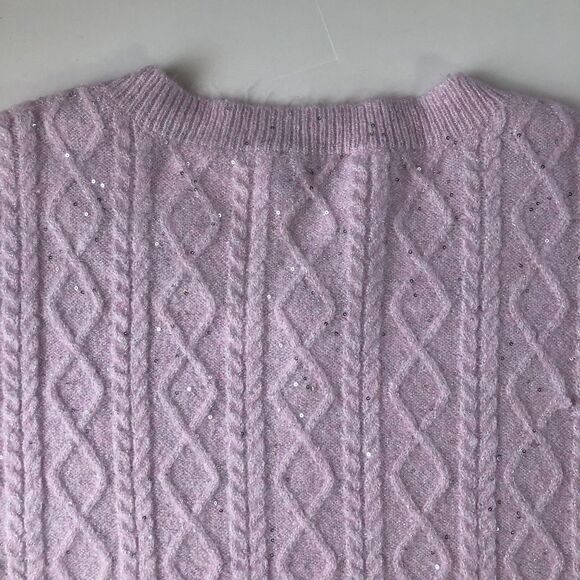CeCe Women’s Pink Shimmer Sweater Size XL NWT - Picture 10 of 13